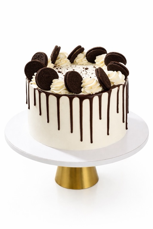 Vanilla Oreo Cake with soft vanilla layers and Oreo buttercream in Manhattan NYC