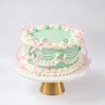 Mint Green and White