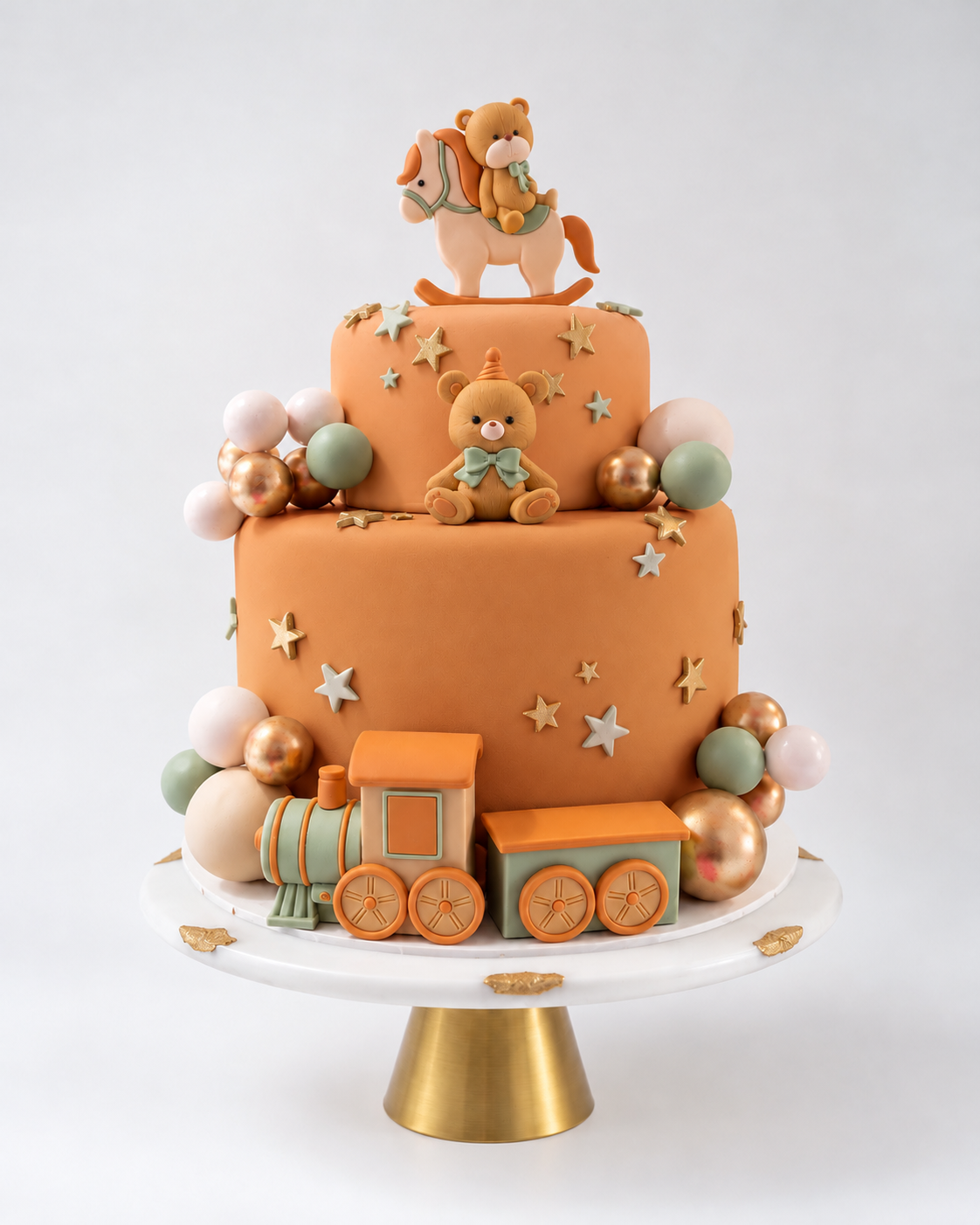 Baby Shower Cake - Neutral - Image 3