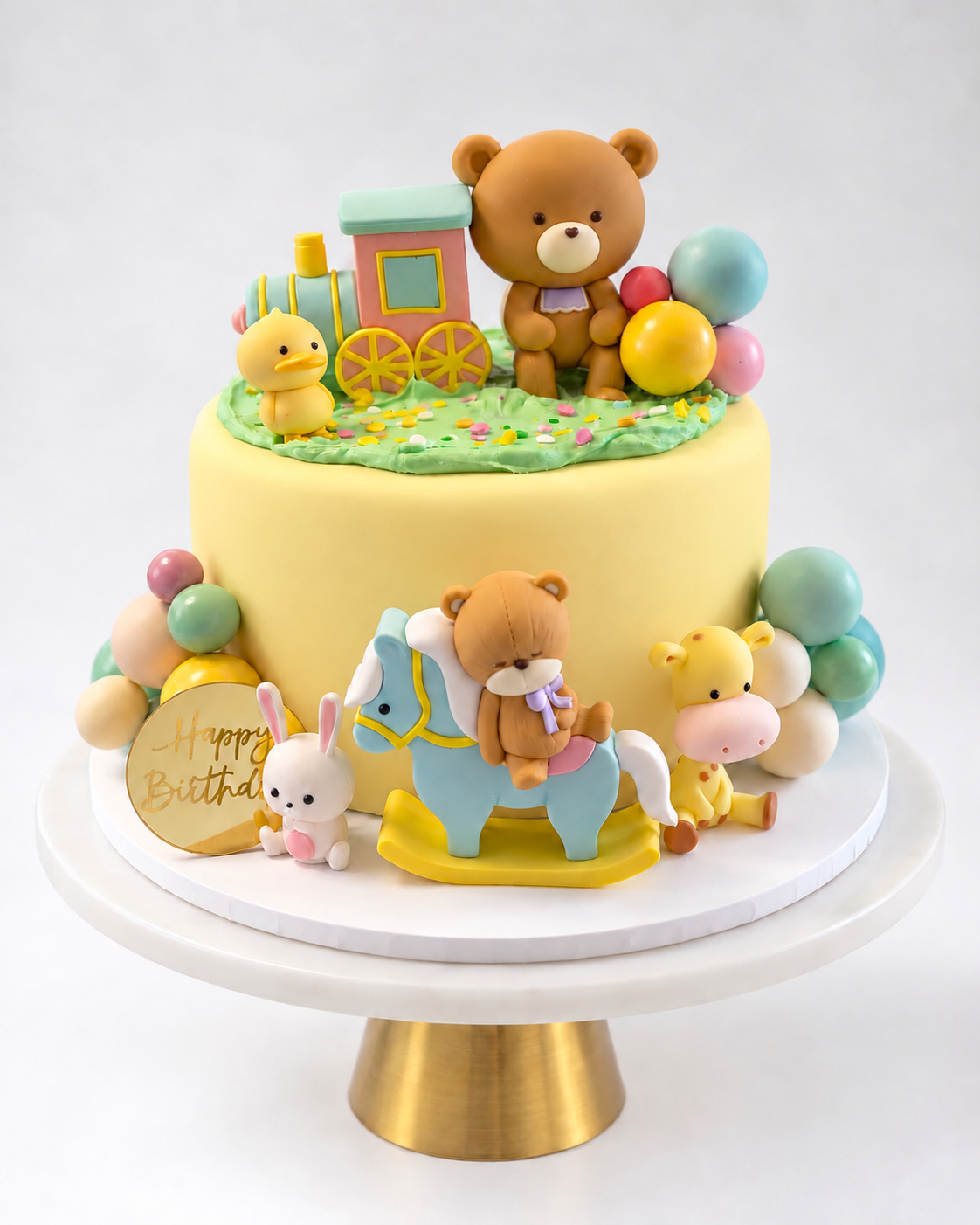 Baby Shower Cake - Colorful - Image 4